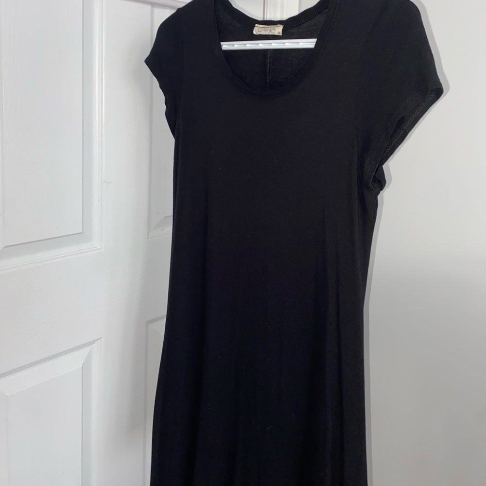 black T-shirt Dress